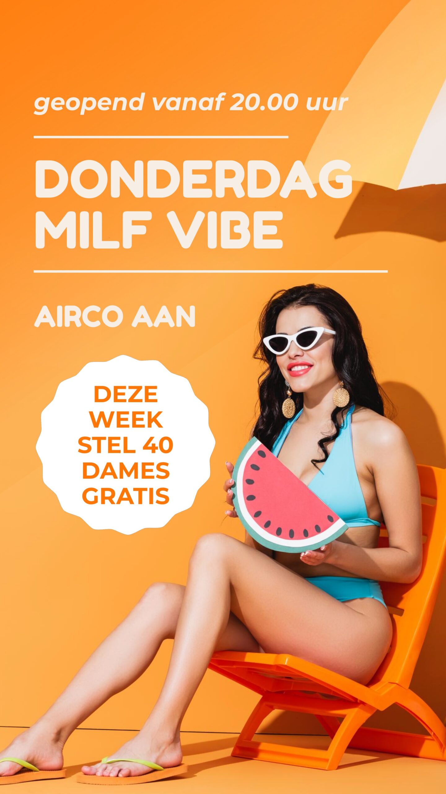 Nieuw- Donderdag 24 juni Summer SuperDeal Milf Night Stel 40€